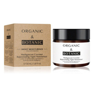 Crème de nuit Madagascan Coconut Organic & Botanic OBMCNM 50 ml