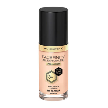 Base de Maquillage Crémeuse Max Factor Facefinity 3-en-1 Spf 20 Nº 55-beige 30 ml