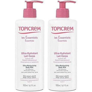 Lait corporel hydratant Topicrem 500 ml x 2