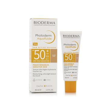 Crème Solaire Avec Couleur Bioderma Photoderm Aquafluide Light SPF 50+ 40 ml