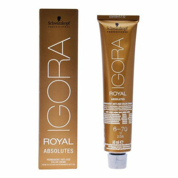 Gel colorant anti-âge Igora Absolutes N6-70 Schwarzkopf (60 ml)