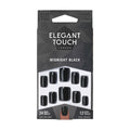 Faux ongles Elegant Touch Core Colour Midnight black (24 pcs)