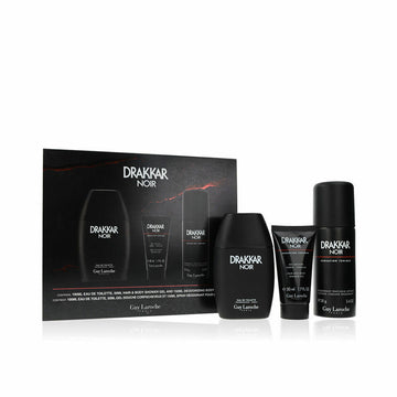 Set de Parfum Homme Guy Laroche DRAKKAR NOIR EDT 3 Pièces