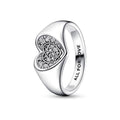 Bague Femme Pandora RADIANT HEART PAVE SIGNET - RING - SIZE 52