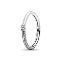 Bague Femme Pandora PAVE & WHITE DUAL - RING - SIZE 56