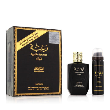 Set de Parfum Homme Lattafa EDP Raghba 2 Pièces