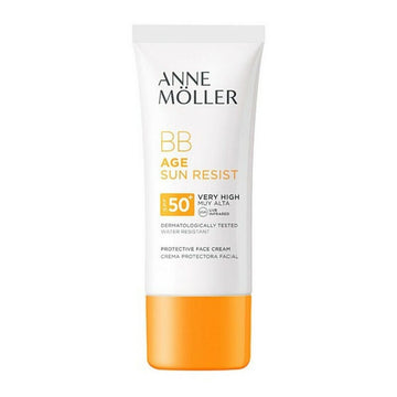 Crème Hydratante pour le Visage Âge Sun Rerist BB Cream Anne Möller SPF	50+ (50 ml)