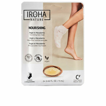 Masque pour pieds Iroha Argan Chaussettes Noix de macadamia